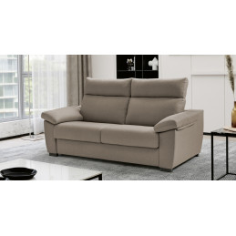 ITALO 3PL CAMA (140X190) 205X96X102 MALMO 90 GRIS SOFA-CAMA