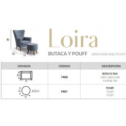LOIRA 7400 FIJA BUTACA