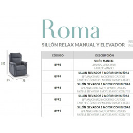 ROMA ELEVADOR 2 MOTORES CON RUEDAS SILL