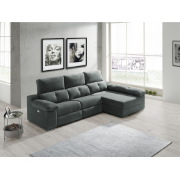 ENZO 3M+DIM 3PLZ.MEDI.+DIVAN 262 TAP.S-OF MAZO 88 GRIS OSCURO SOFA RELAX