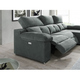 ENZO 3M+DIM 3PLZ.MEDI.+DIVAN 262 TAP.S-OF MAZO 88 GRIS OSCURO SOFA RELAX