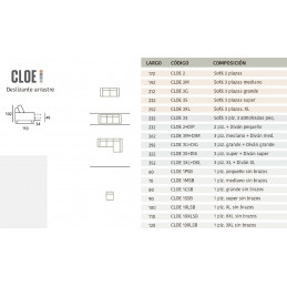 CLOE 3G+DIG 3 PL.GR.+DIVAN GR. TAPI.S-OF MAZO 05 BEIGE SOF