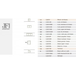 CLOE 3G+DIG 3 PL.GR.+DIVAN GR. TAPI.S-OF MAZO 05 BEIGE SOF