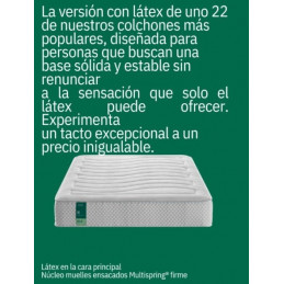 COLCHON ACTIVE LATEX 190X135 COLCHONES ECUS INSULAR