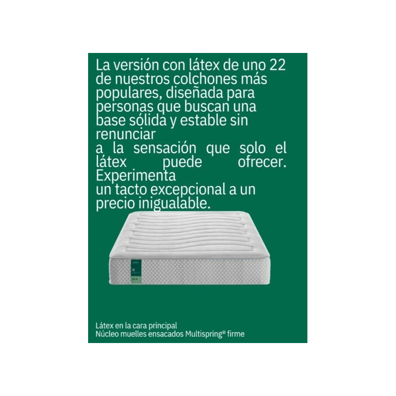 COLCHON ACTIVE LATEX 190X135 COLCHONES ECUS INSULAR