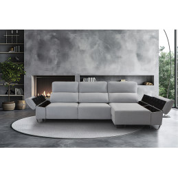 KIRA 292 RLX 3G+DIG 3PL/DIVAN G S-OF T/CARDINY GRIS SOFA RELAX